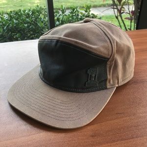 Harley Davidson Trucker Hat Retro Look Faux Leather Front Panel With Emblem OS